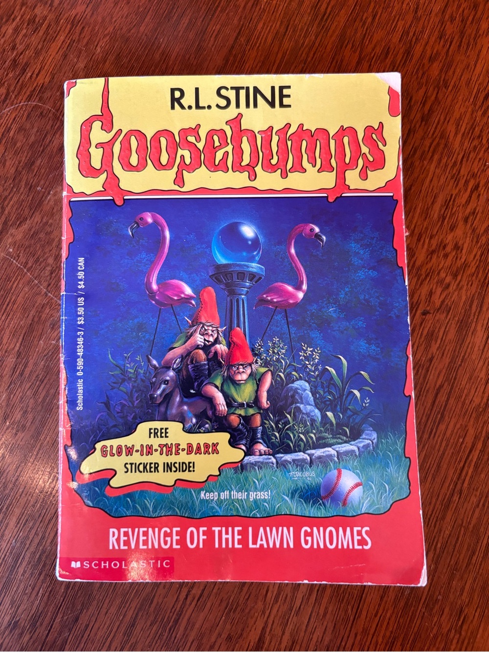 R.L. Stine Goosebumps #34 Revenge of the Lawn Gnomes 1995 1st Printing